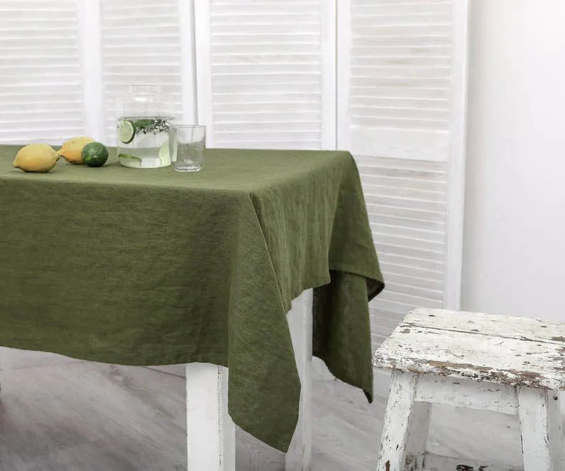 Linen Tablecloth | Enhance Dining with Vibrant Colors - orangme.com
