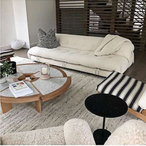 Sofa Set: Stylish Retro Seating with Sleek Lines & Plush Comfort - Orangme