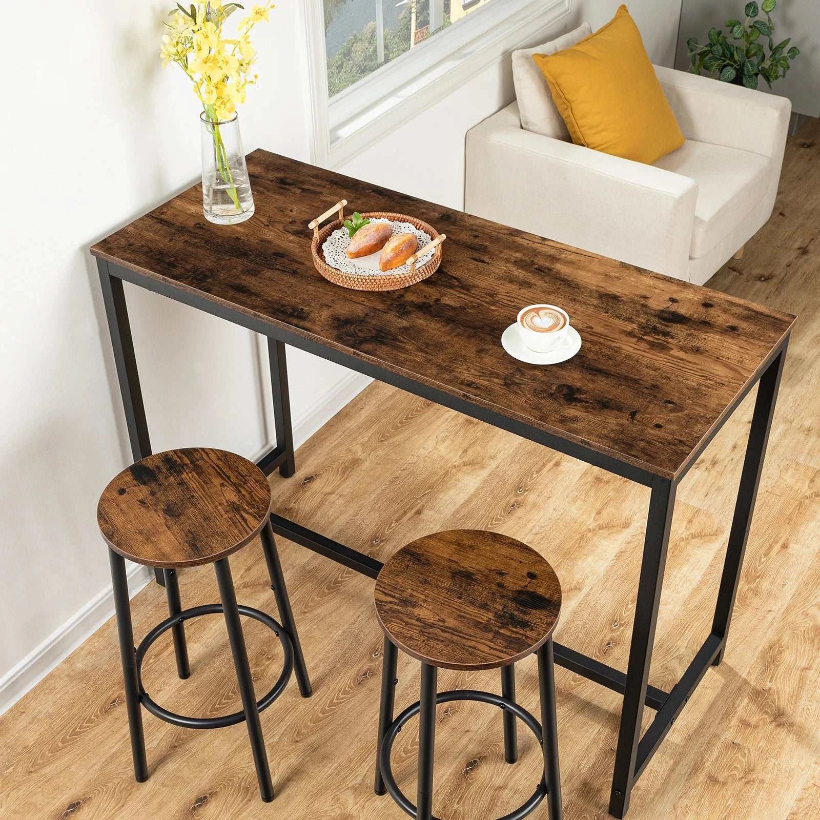 Orangme Kitchen Bar Stools with Footrest Set of 2Orangme