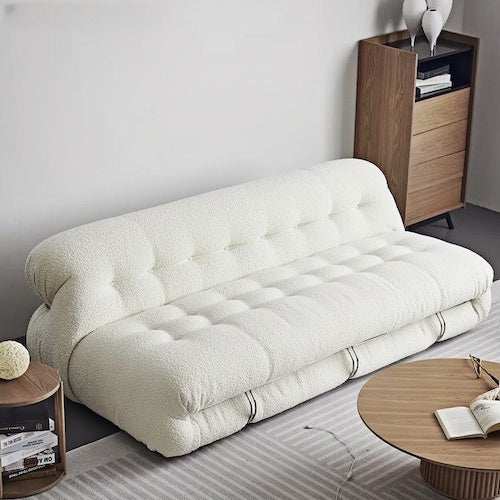 Sofa Set: Stylish Retro Seating with Sleek Lines & Plush Comfort - Orangme