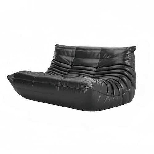 black leather 2 seater sofa - orangme.com