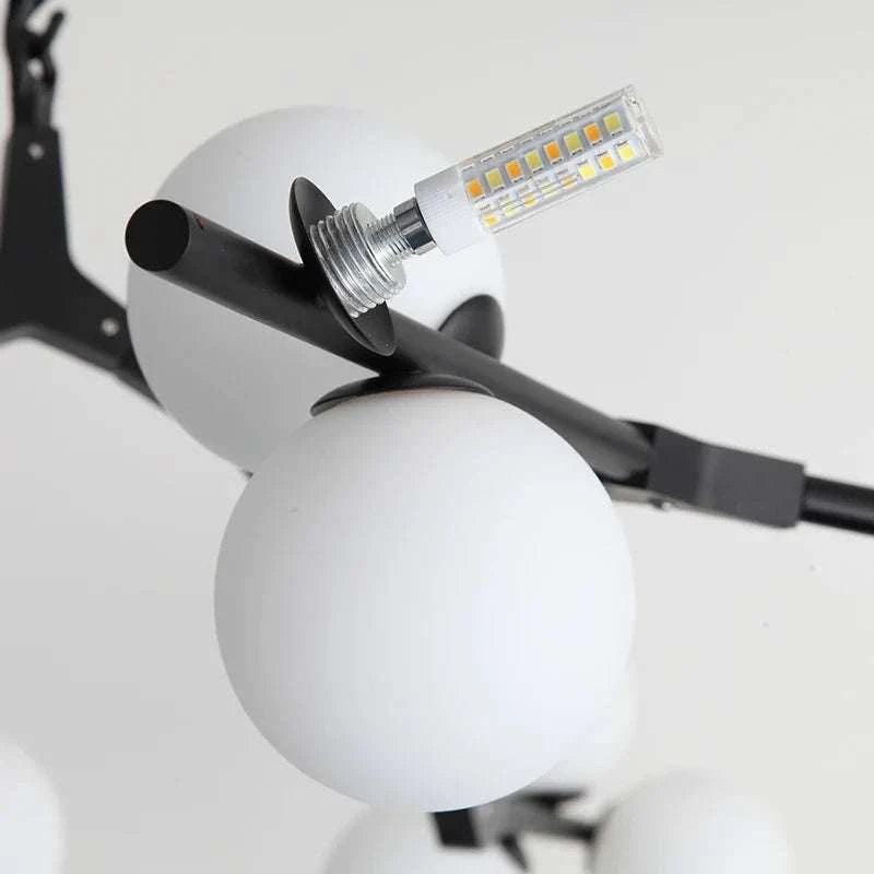 Chandelier Light with Customizable Hang Rods - Nordic Elegance - orangme.com
