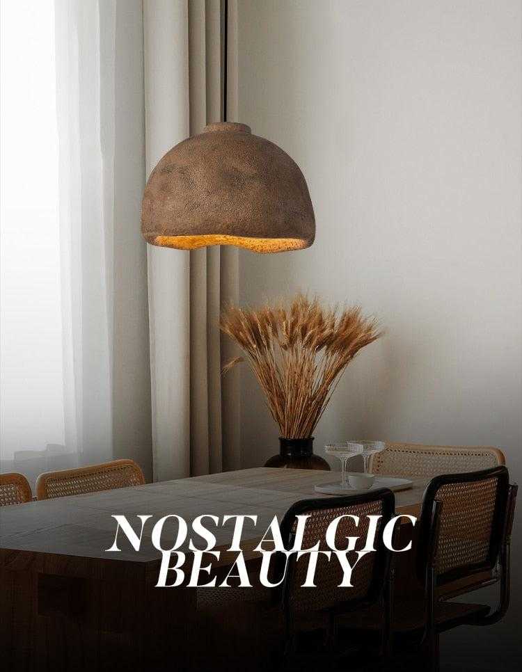 brown dining room pendant light