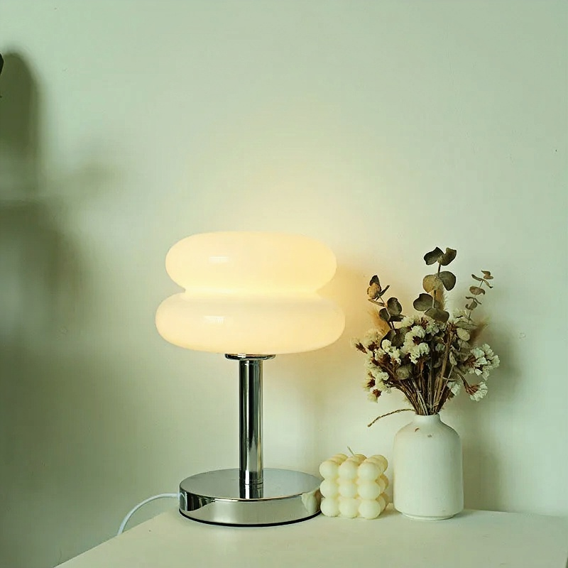 Led Table Lamp - Stylish Macaron Lamp with Stained Glass - orangme.com