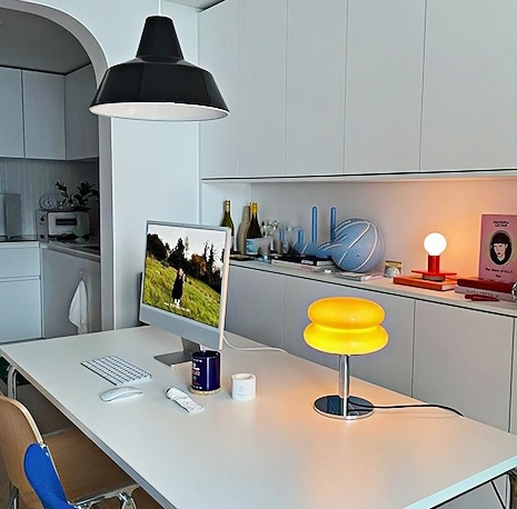 Led Table Lamp - Stylish Macaron Lamp with Stained Glass - orangme.com