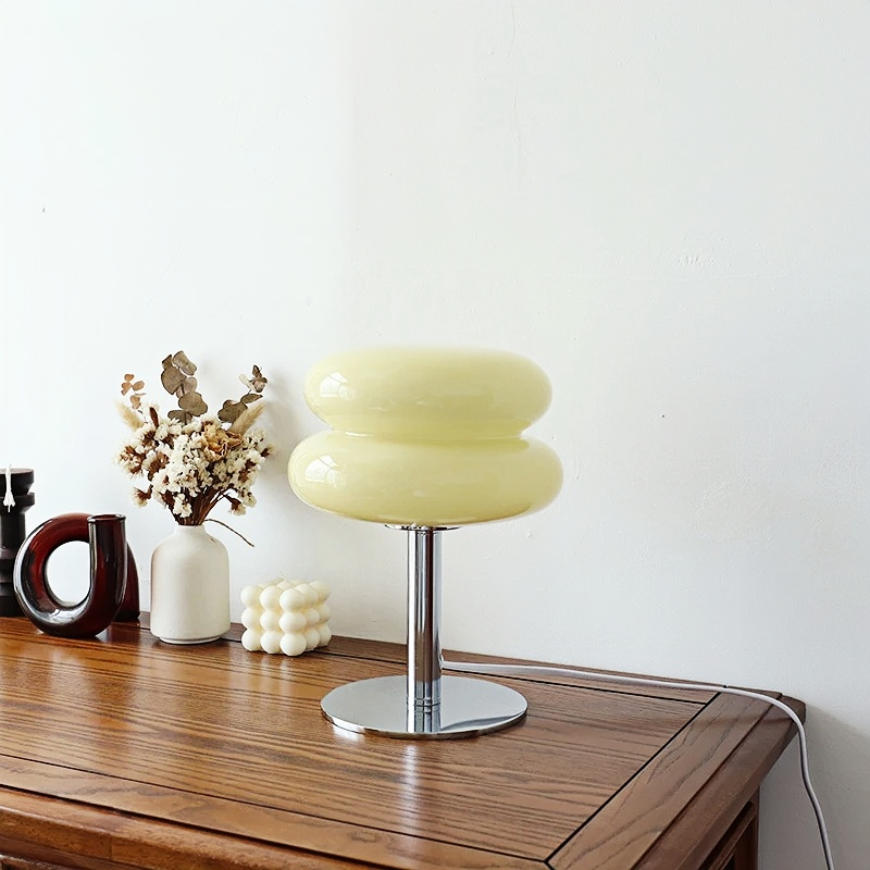 Led Table Lamp - Stylish Macaron Lamp with Stained Glass - orangme.com