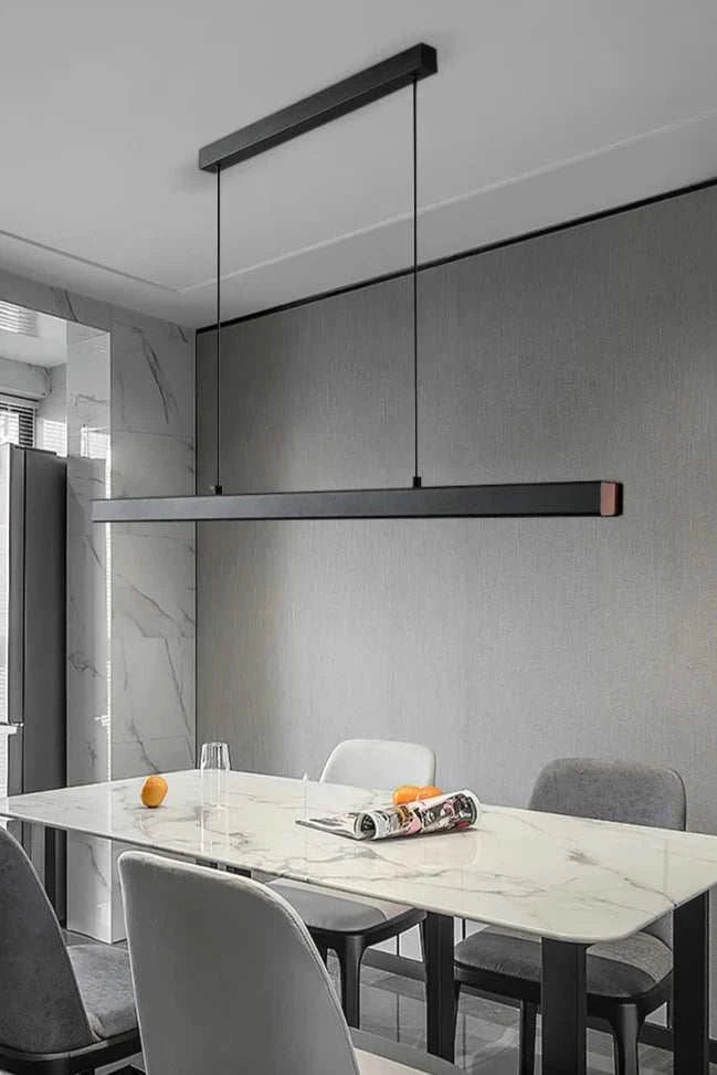 Minimalist Black Pendant Light: Dimmable LED, Adjustable, Energy-Savin - Orangme
