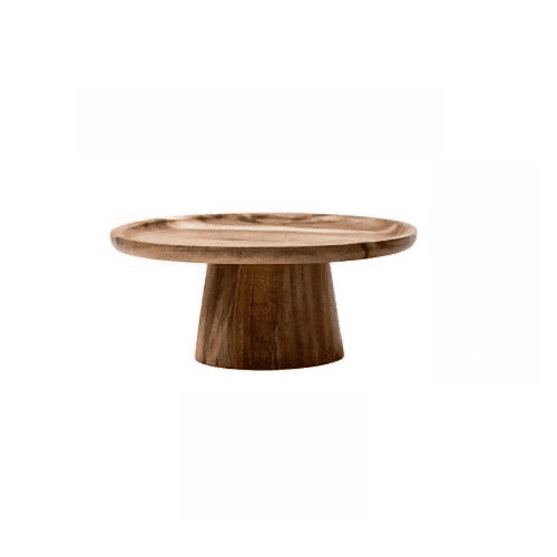 Wooden Cake Plate Stand | Unique Design - Orangme