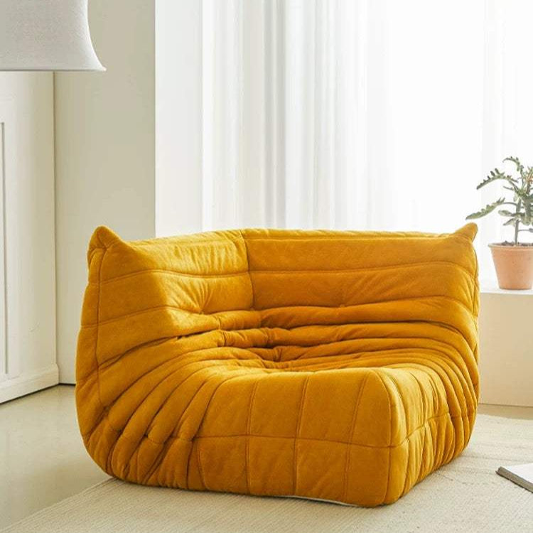 ginger color togo corner sofa for living room - orangme.com