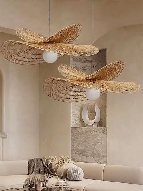 Wabi-Sabi Rattan Pendant Light - Zen Aura for Every Space - orangme.com