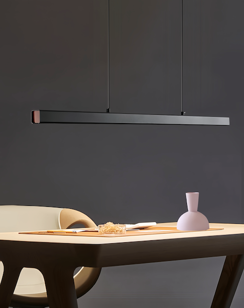 Minimalist Black Pendant Light: Dimmable LED, Adjustable, Energy-Savin - Orangme