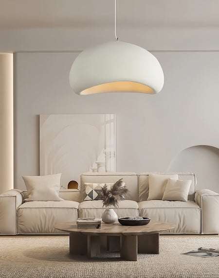 Japanse Wabi-Sabi kroonluchter | Zen stenen hanglamp