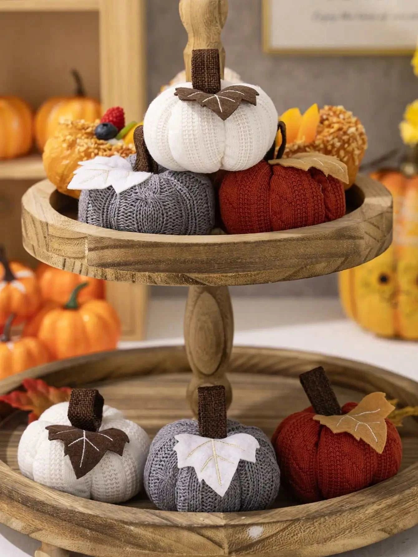 Knitted Pumpkin | Perfect Halloween Thanksgiving Decoration - Orangme