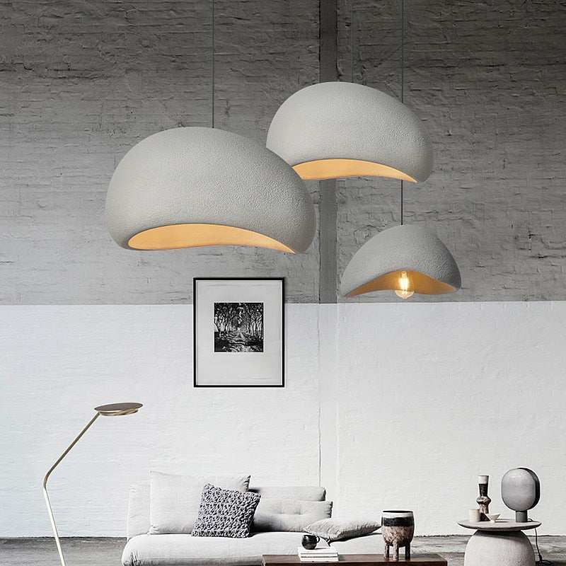 Japanese Wabi-Sabi Chandelier | Zen Stone Pendant Light - Orangme