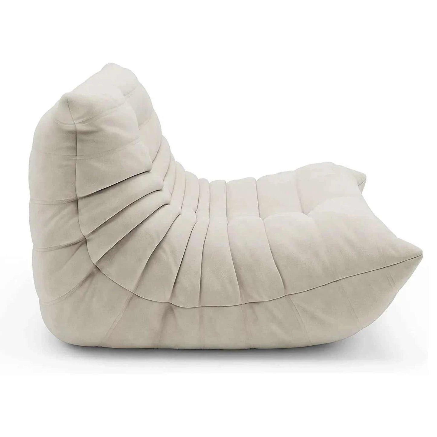 Togo Fireside Chair - Suede Velvet Togo - orangme.com