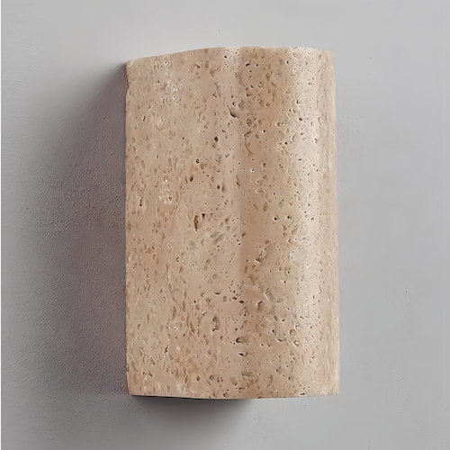 Japanese Wabi-Sabi Marble Outdoor Wall Light | Light ArtOrangme