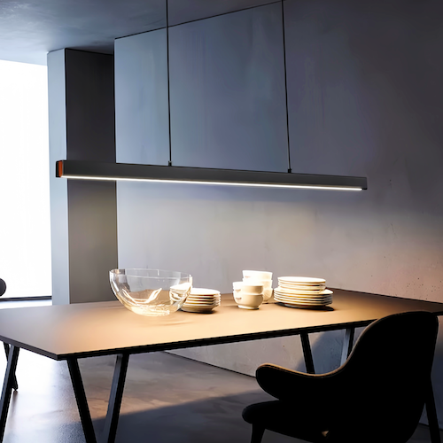 Minimalist Black Pendant Light: Dimmable LED, Adjustable, Energy-Savin - Orangme