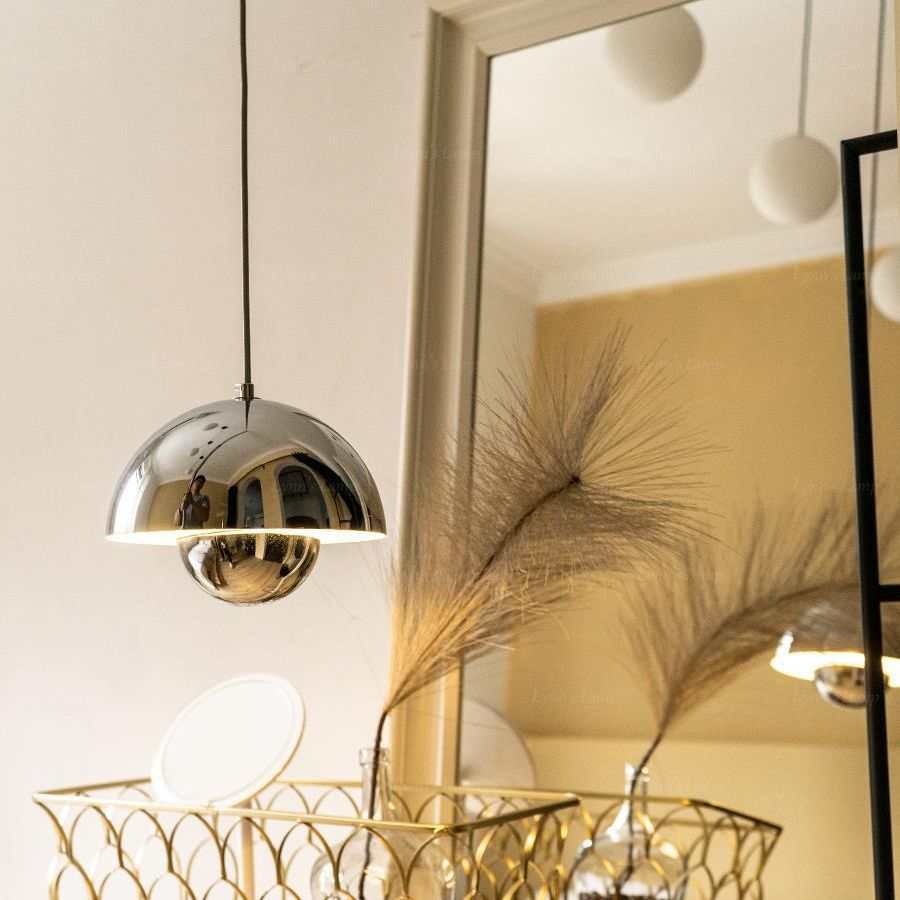 Silver Danish Hanging Lamp | Modern Design - orangme.com