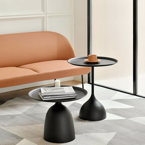 Contemporary Round Side Table: Sleek Design Meets Functionality - Orangme