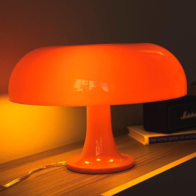 Orange Mushroom Lamp | Timeless Decor