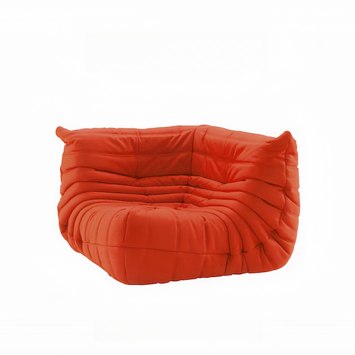 Luxurious Suede Togo Corner Sofa - Stylish Comfort for Your Living Room
