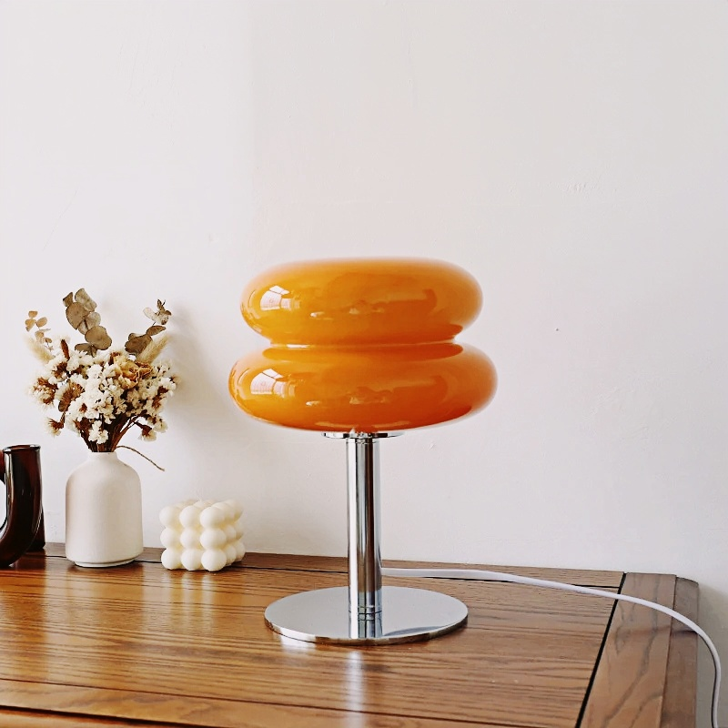 Led Table Lamp - Stylish Macaron Lamp with Stained Glass - orangme.com