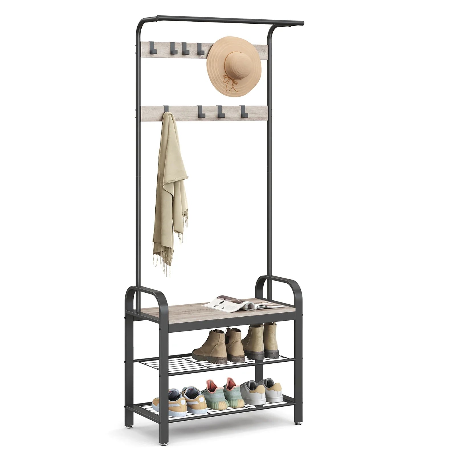 Coat and Shoe Rack: 4-in-1 Organizer for Your Entryway - orangme.com