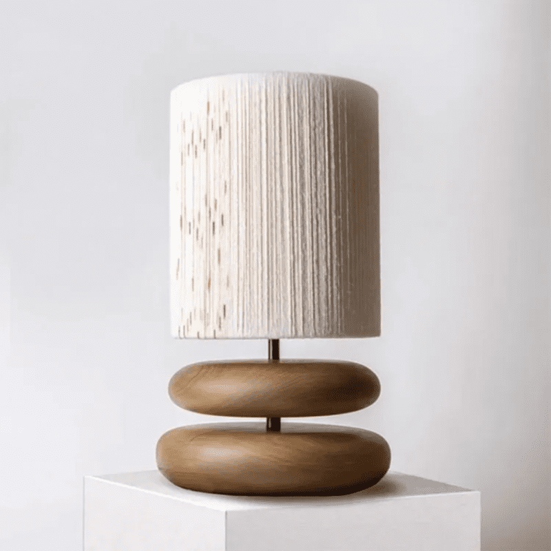 Lampe de table en bois de style japonais | Adoptez un éclairage serein