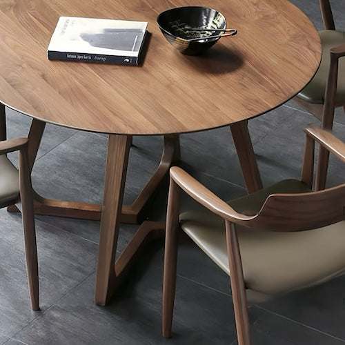 Solid Wood Dining Room Table | Classy Oak Dining Table - Orangme