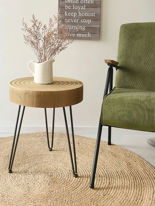 Wood Coffee Table - Modern Minimalist Round Pine Design Sale - orangme.com