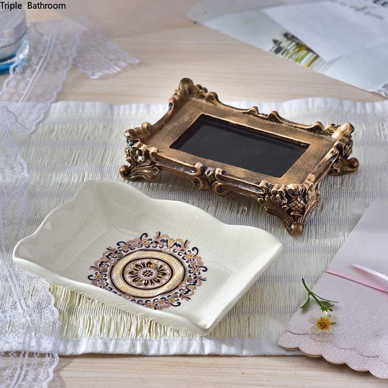 Vintage Charm Soap Dish: Elegant Design with Timeless AppealOrangme