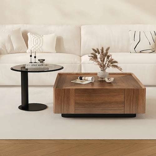 Living Room Coffee Table with Storage | Elegance & Utility - Orangme