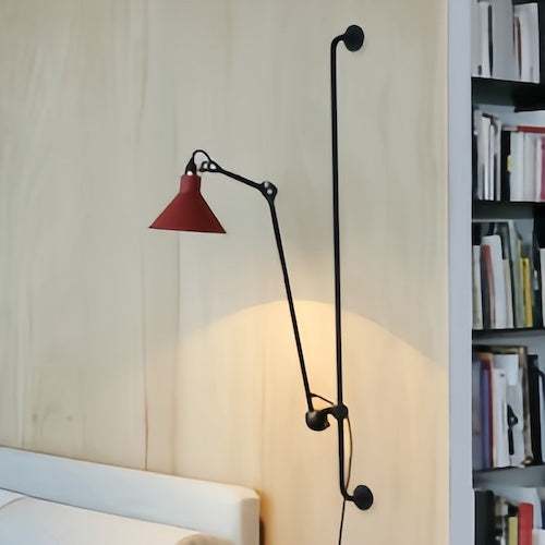 Long Pole Swing Arm Telescopic Industrial Wall LampOrangme
