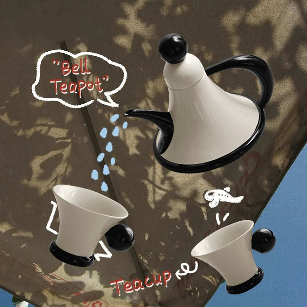 Teapot and Cup Set - Vintage-Style Elegant Home Afternoon Tea Set