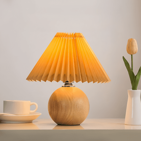 Pleated Lampshade Desk Lamp | Graceful Pleats