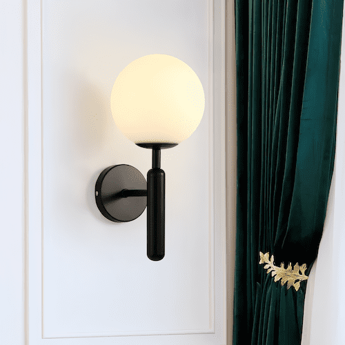Single Head Glass Wall Light | Radiant Brilliance