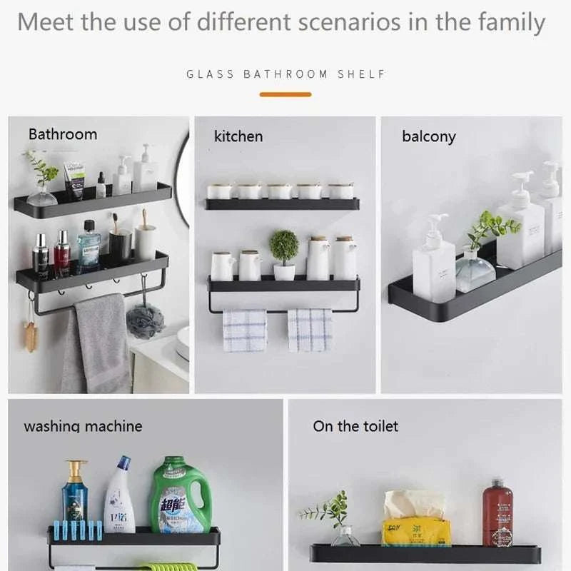 Black Bathroom Shelf: Stylish Storage for Your Home - orangme.com