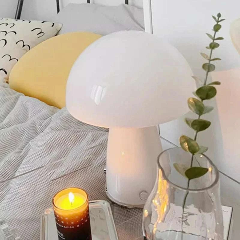 Whimsical Bedside Table Lamp: Small Mushroom Night LightOrangme