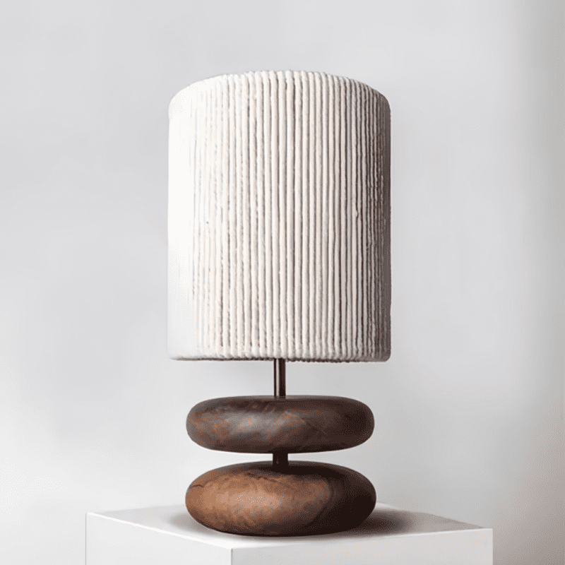 Lampe de table en bois de style japonais | Adoptez un éclairage serein