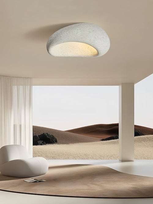 Japanese Wabi Sabi Led Ceiling Light | Timeless Aesthetic - Orangme