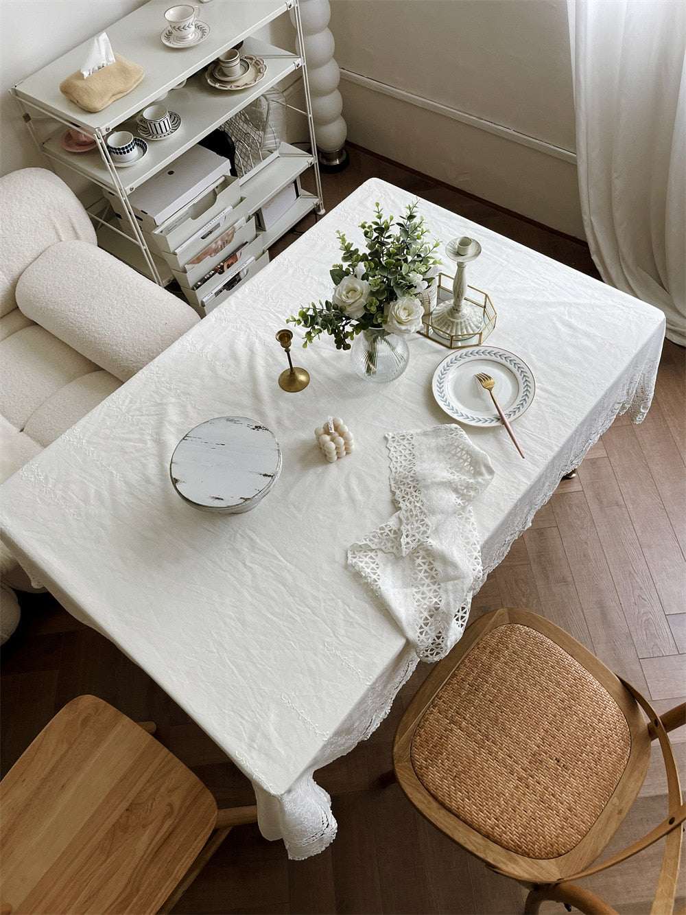 White Tablecloth|Endless Elegance - Orangme
