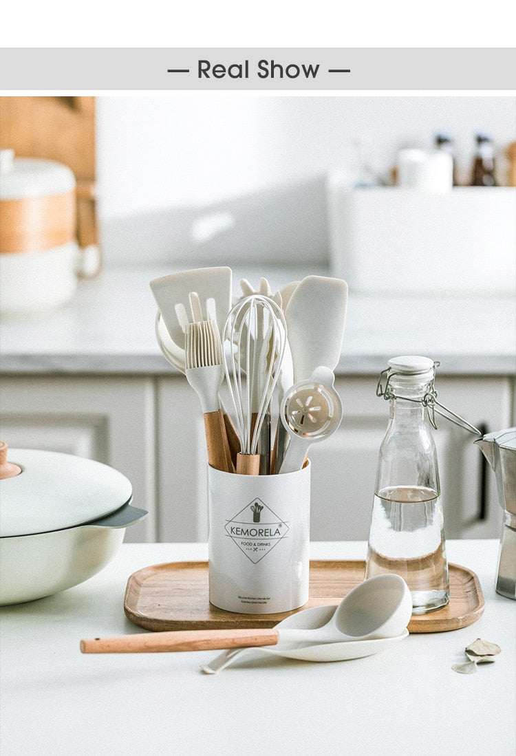 Non Toxic Silicone Cooking Utensils - Orangme