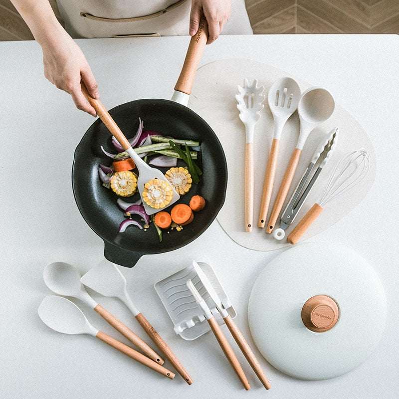 Non Toxic Silicone Cooking Utensils - Orangme