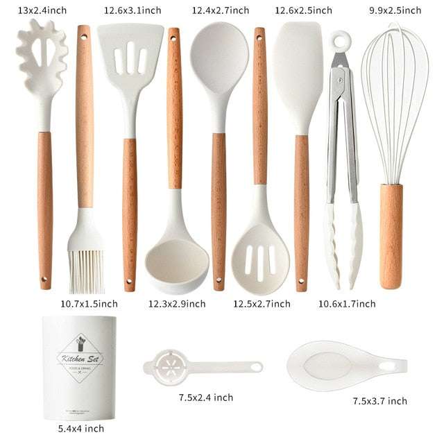 Non Toxic Silicone Cooking Utensils - Orangme