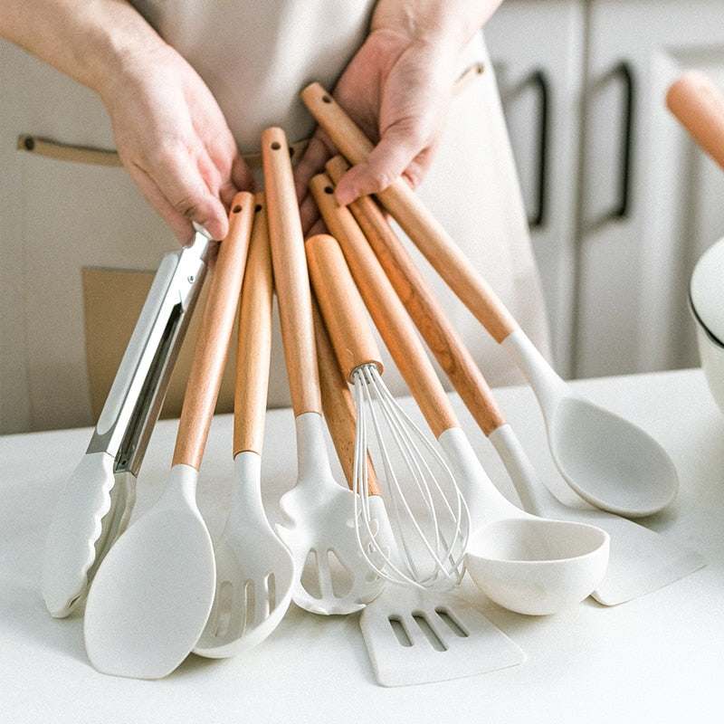 Non Toxic Silicone Cooking Utensils - Orangme