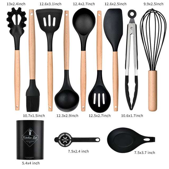 Non Toxic Silicone Cooking Utensils - Orangme