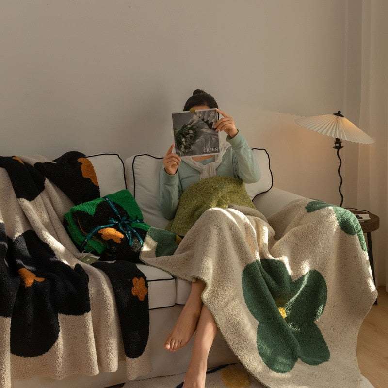 Green Throw Blanket