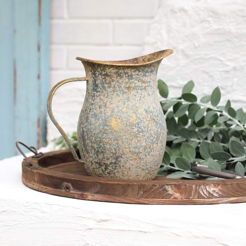 French Style Farmhouse Decorative Water Pitcher - Orangme