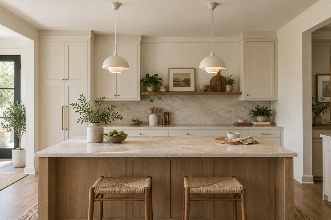 Working Out Pendant Lighting Height Over a Kitchen Island