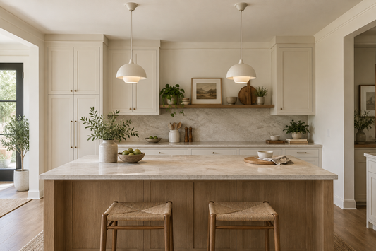 Working Out Pendant Lighting Height Over a Kitchen Island